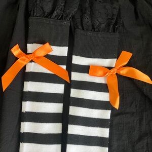 Striped Over-the-Knee Socks